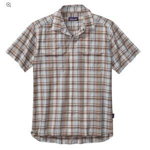 Patagonia Men’s Back Step Short Sleeve Button Down Shirt Size Large Plaid